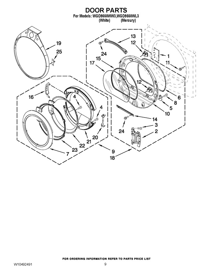 Diagram for WGD9550WW3