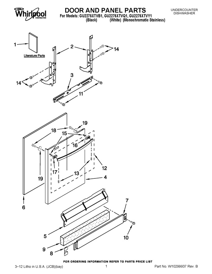Diagram for GU2275XTVY1