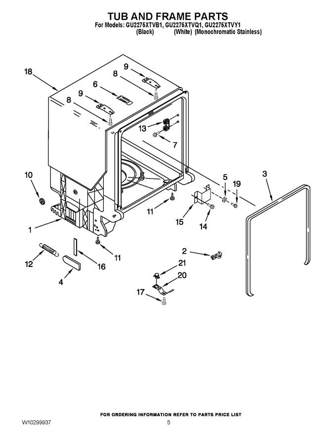 Diagram for GU2275XTVB1