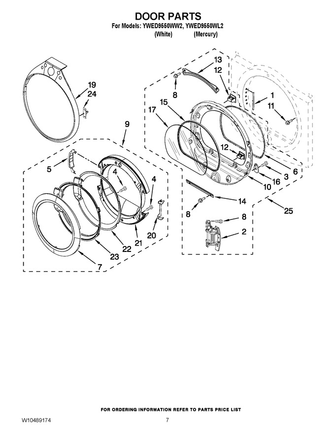 Diagram for YWED9550WW2