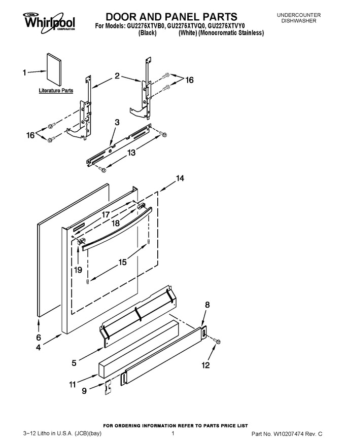 Diagram for GU2275XTVY0