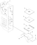 Diagram for Freezer Liner Parts