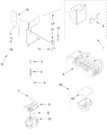 Diagram for Motor And Ice Container Parts