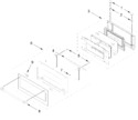 Diagram for Microwave Door Parts