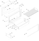 Diagram for Freezer Door And Basket Parts