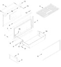 Diagram for Freezer Door And Basket Parts
