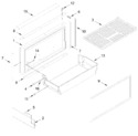 Diagram for Freezer Door And Basket Parts