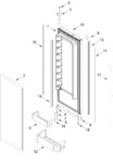 Diagram for Refrigerator Door Parts