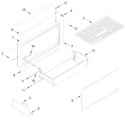 Diagram for Freezer Door And Basket Parts