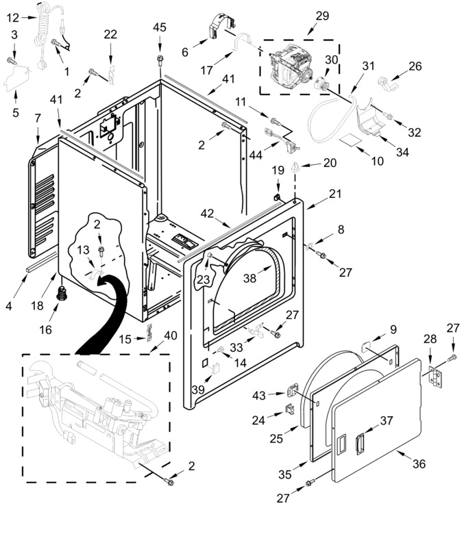 Diagram for WGD4105SW0