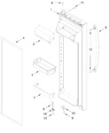 Diagram for Refrigerator Door Parts