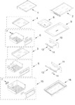 Diagram for Refrigerator Shelf Parts