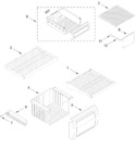 Diagram for Freezer Shelf Parts
