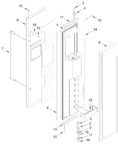 Diagram for Freezer Door Parts