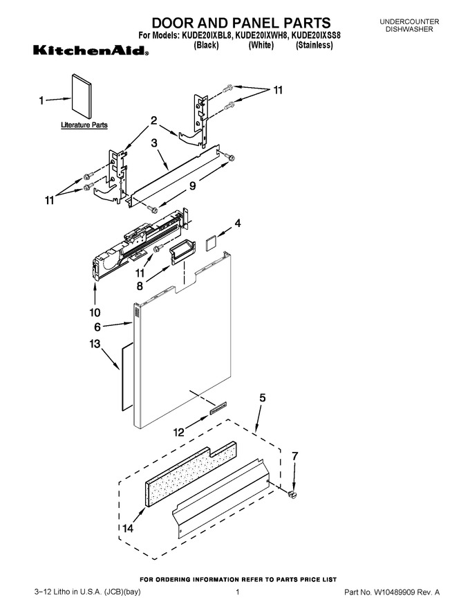 Diagram for KUDE20IXWH8