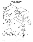 Diagram for 02 - Freezer Liner Parts