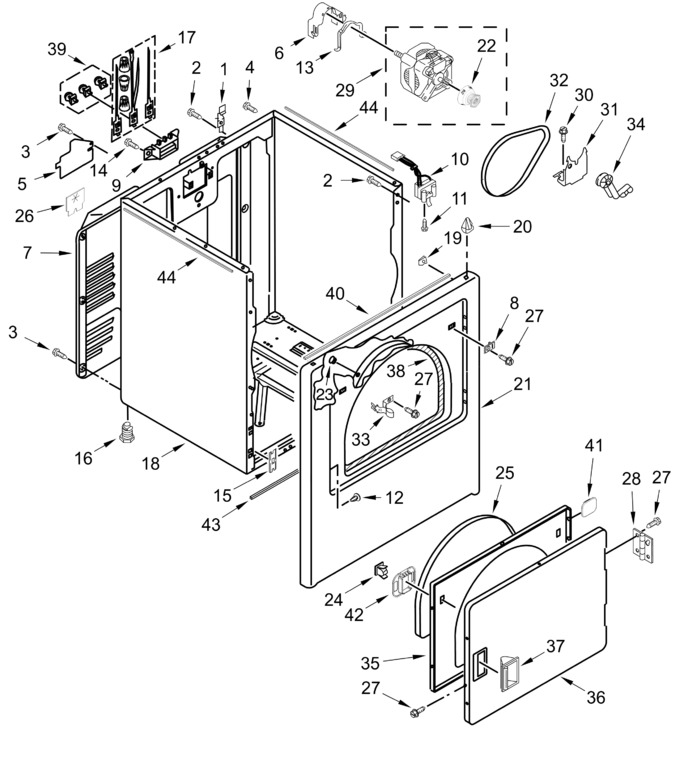 Diagram for WED4105SW1