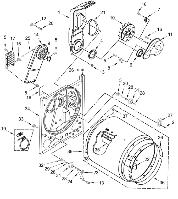 Diagram for WED4105SW1