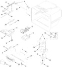 Diagram for Freezer Liner  And Icemaker Parts