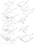 Diagram for Refrigerator Shelf Parts