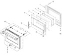 Diagram for Oven Door Parts