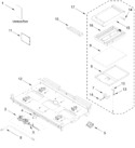 Diagram for Burner Box And Griddle Parts