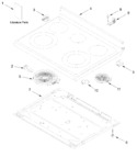 Diagram for Cooktop Parts