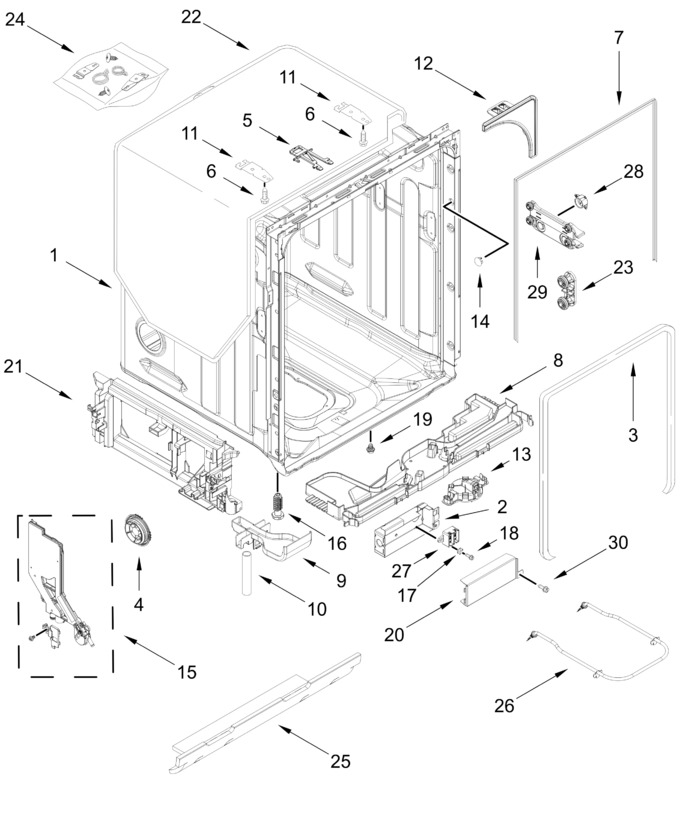 Diagram for KDTE304RPS0