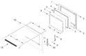 Diagram for Oven Door Parts