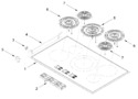 Diagram for Cooktop Parts