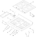Diagram for Cooktop Parts