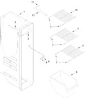 Diagram for Freezer Liner Parts