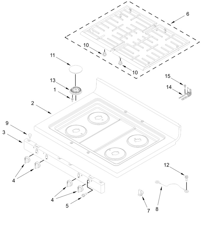 Diagram for WFGS3030RW0