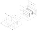 Diagram for Microwave Door Parts