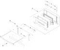 Diagram for Microwave Door Parts
