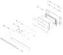 Diagram for Microwave Door Parts