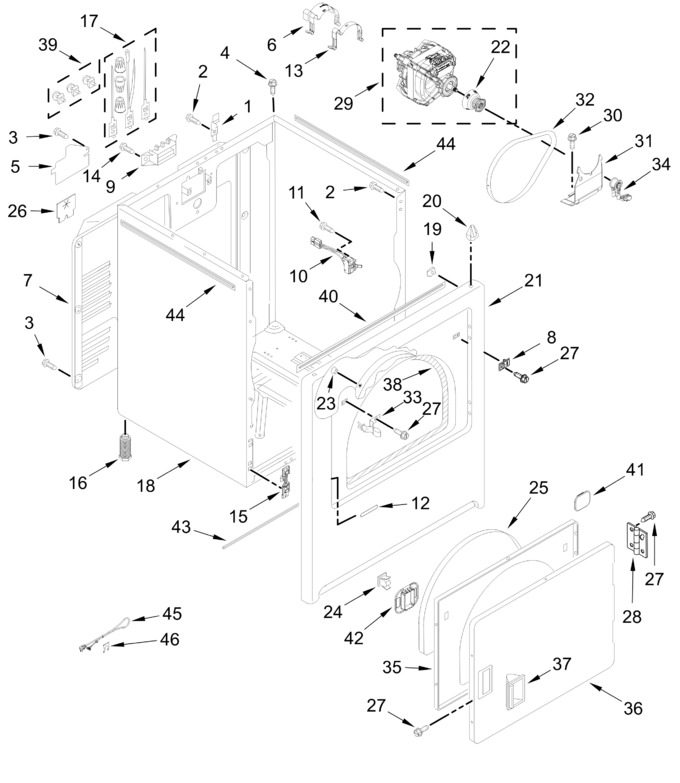Diagram for YWED4105SW2