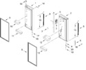 Diagram for Refrigerator Door Parts