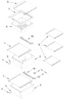 Diagram for Refrigerator Shelf Parts