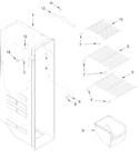 Diagram for Freezer Liner Parts