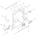 Diagram for Control Panel And Inner Door Parts