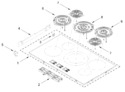 Diagram for Cooktop Parts