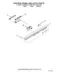 Diagram for 02 - Control Panel And Latch Parts
