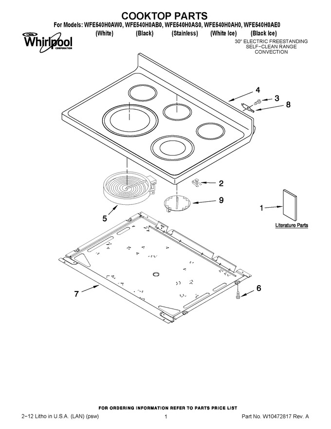 Diagram for WFE540H0AH0
