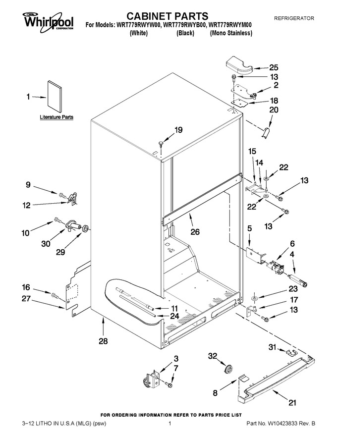 Diagram for WRT779RWYB00
