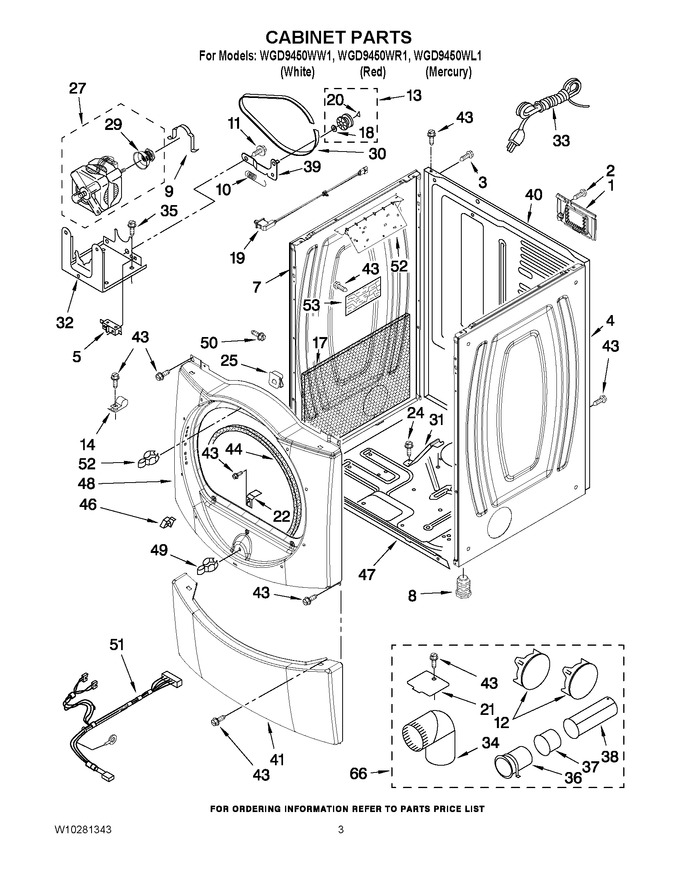 Diagram for WGD9450WW1