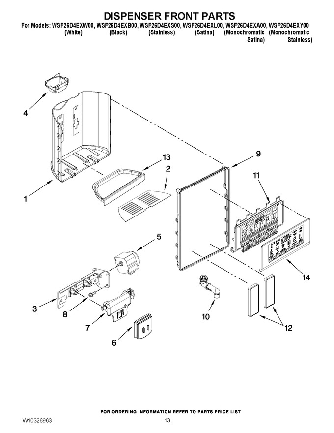 Diagram for WSF26D4EXW00
