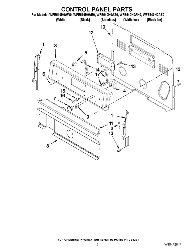 Diagram for WFE540H0AE0