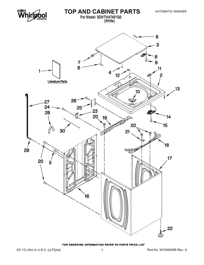 Diagram for 3DWTW4740YQ0