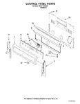 Diagram for 02 - Control Panel Parts